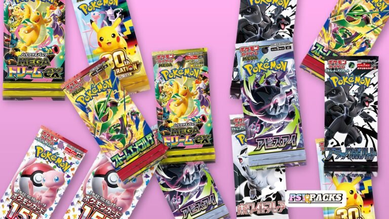 Sobres japoneses de varios sets de cartas Pokémon