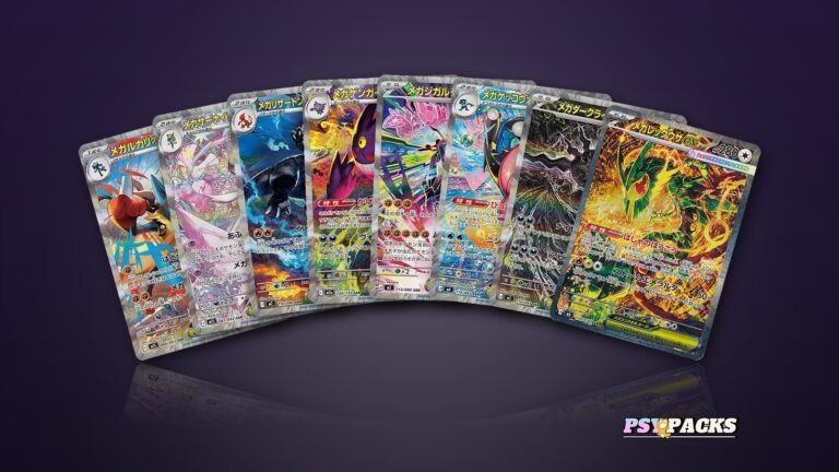 Cartas Mega ex de los sets japoneses de la era Mega, de Mega Brave a Storm Emeralda