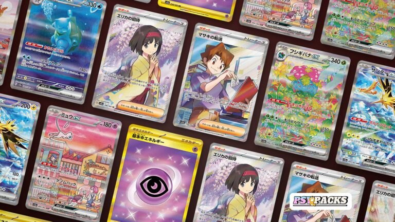 Muro de cartas japonesas de Pokémon 151